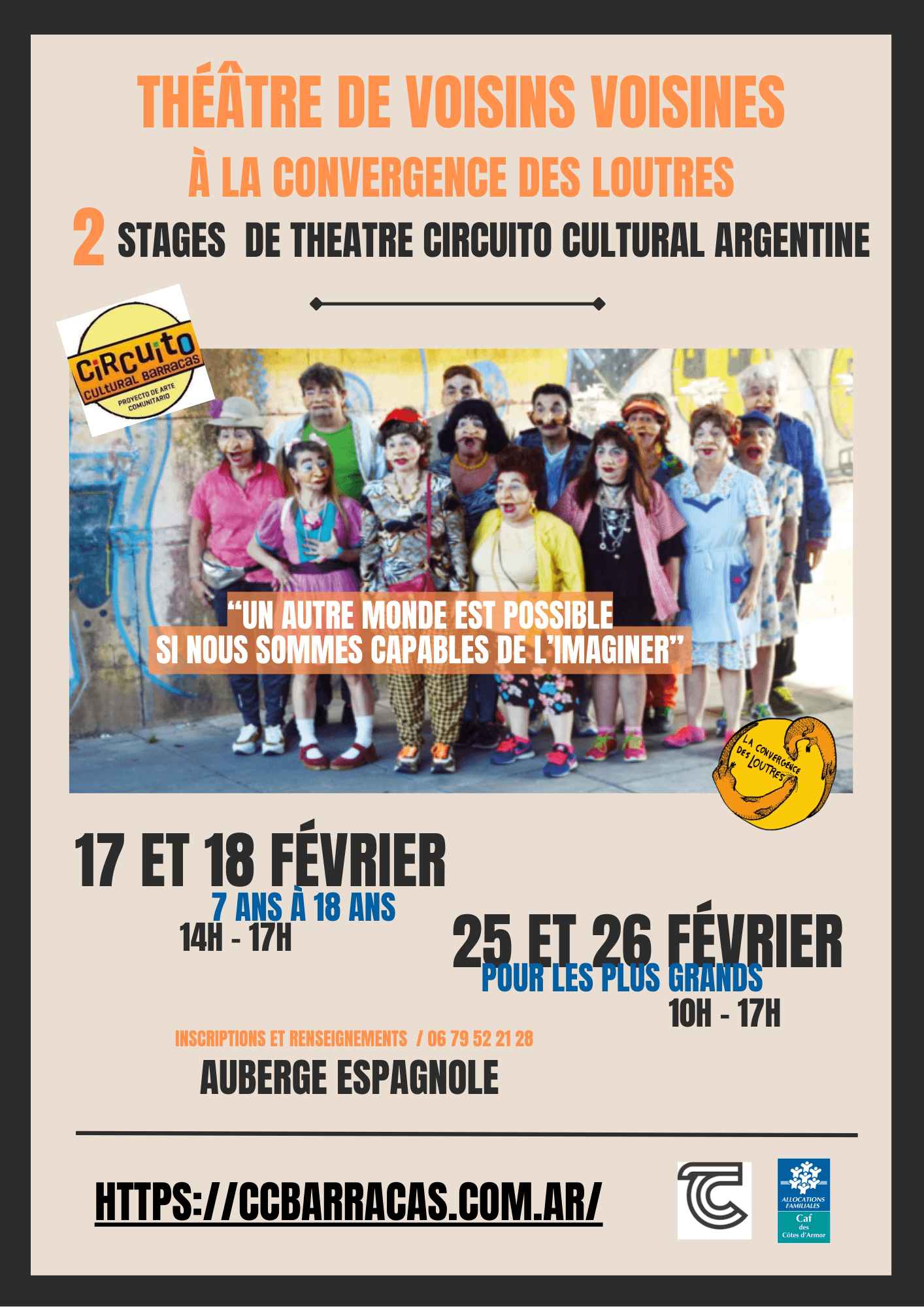 théâtre communautaire avec Circuito - Ateliers adultes